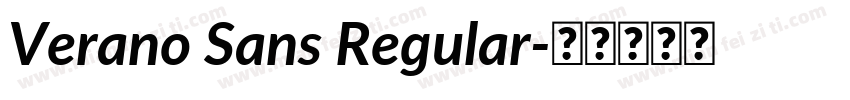 Verano Sans Regular字体转换